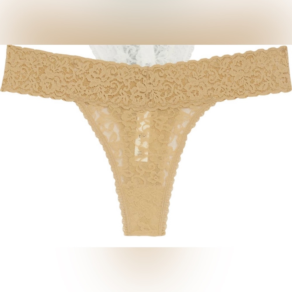 BP. Legit Lace Thong in Beige Nougat - NWT